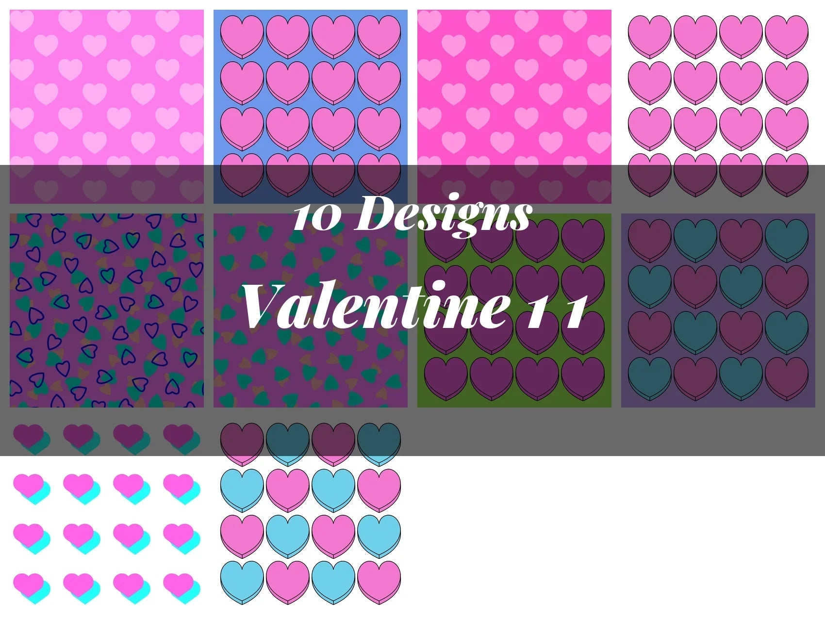 Valentine Seamless Digital Paper 6 - CraftNest - Digital Crafting and Art
