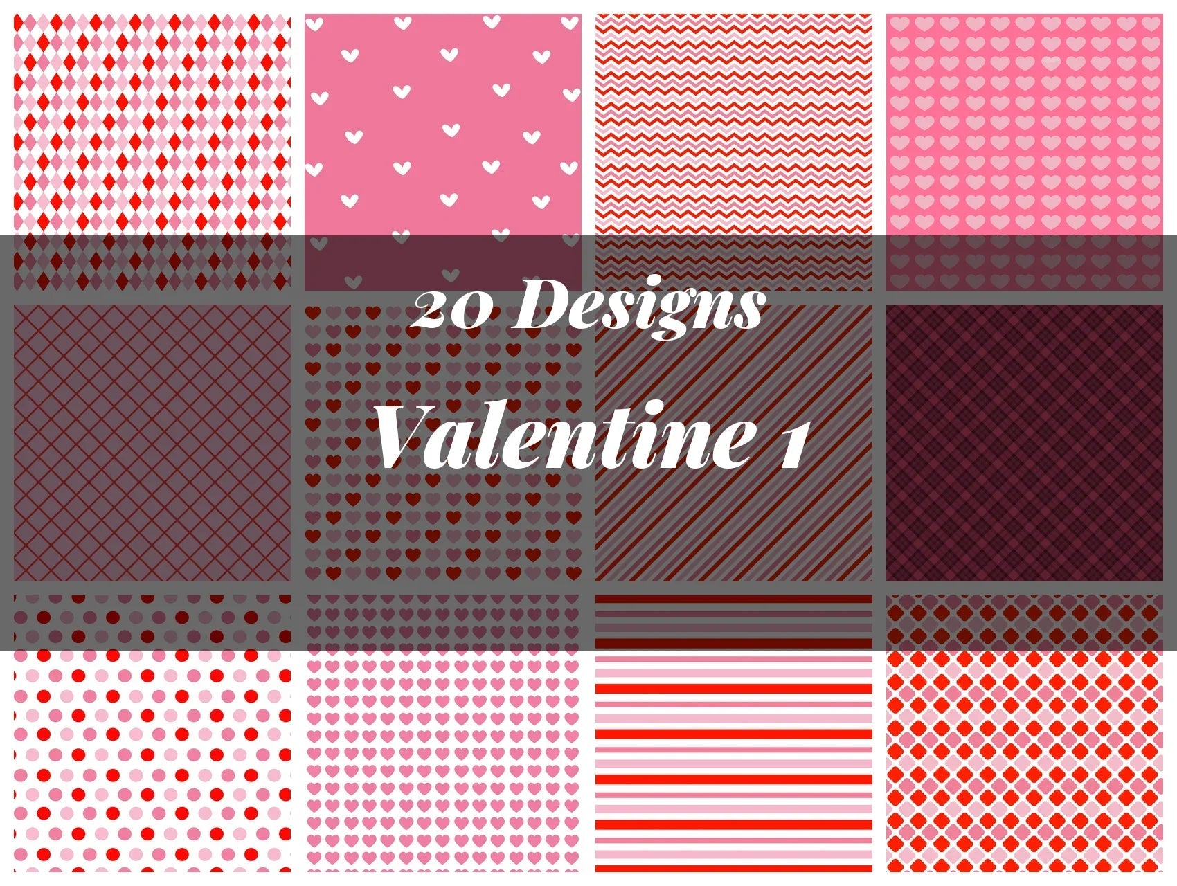 Valentine Seamless Digital Paper 1 - CraftNest - Digital Crafting and Art