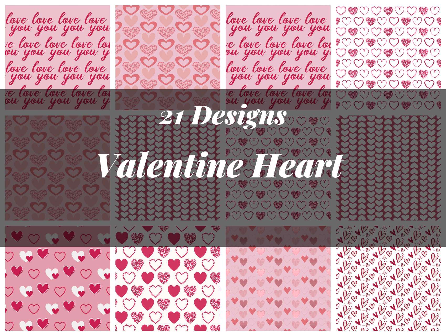Valentine Heart Seamless Digital Paper