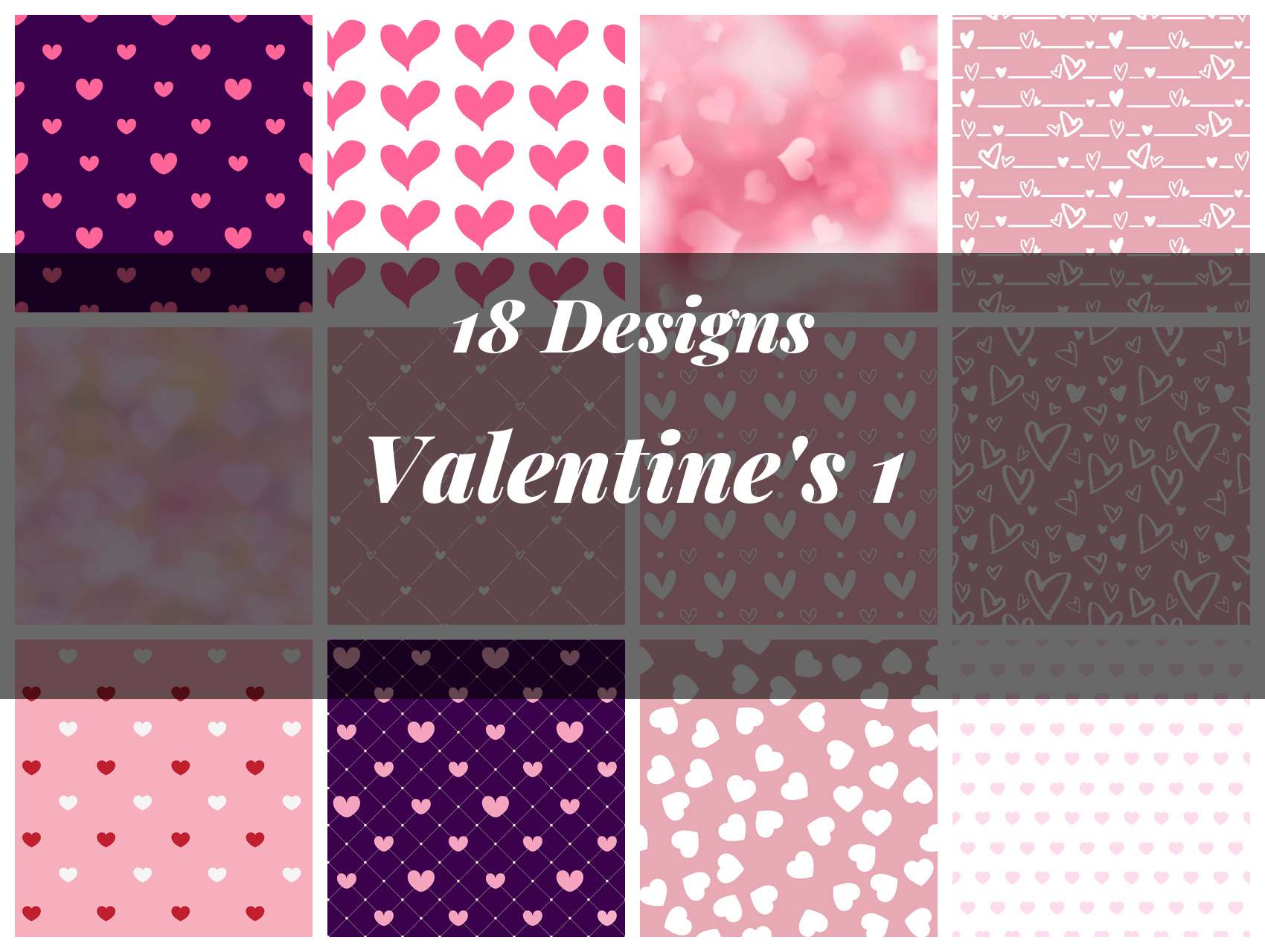 Valentine's Seamless Digital Paper 1