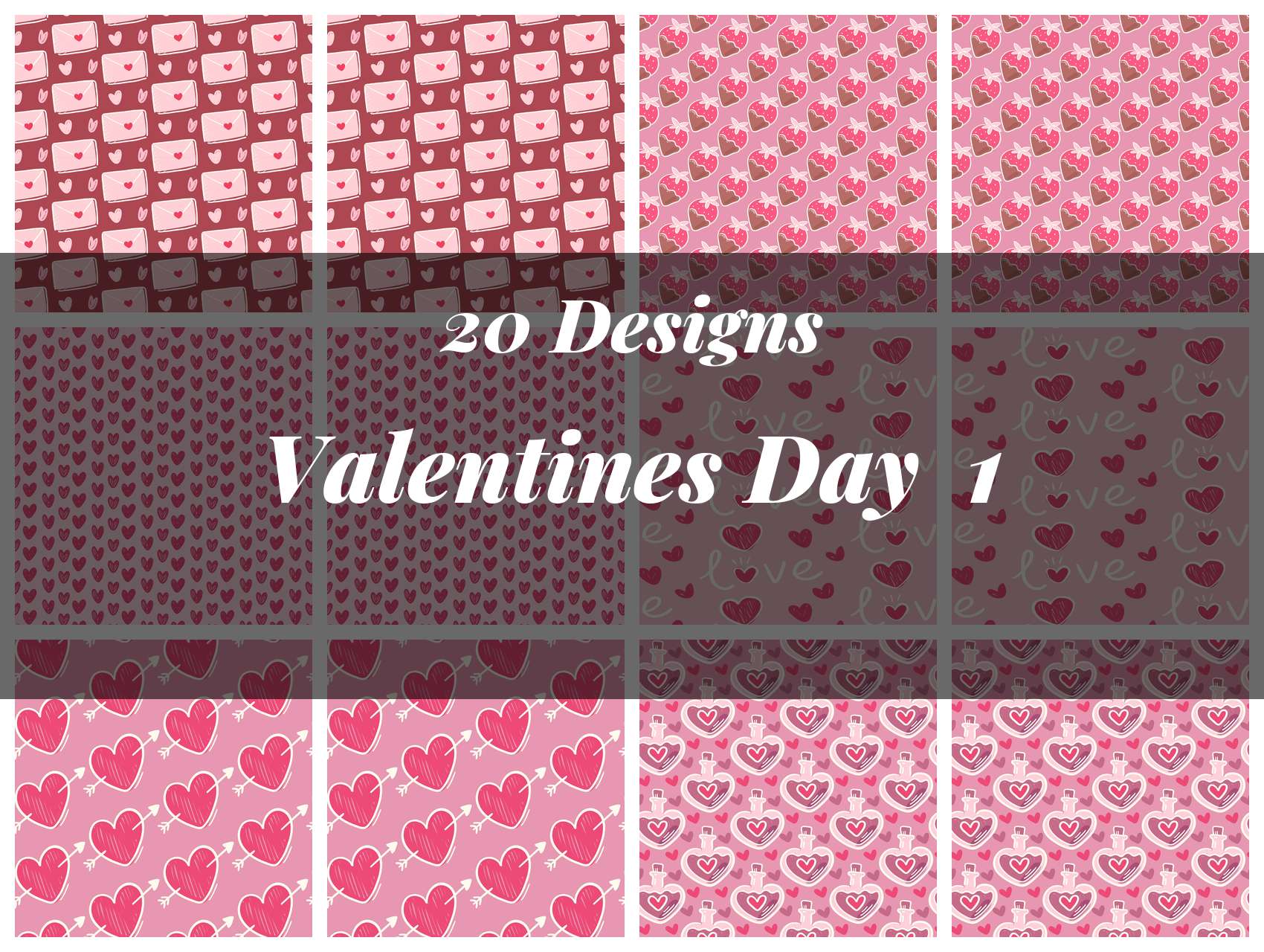 Valentines Day Seamless Digital Paper 1