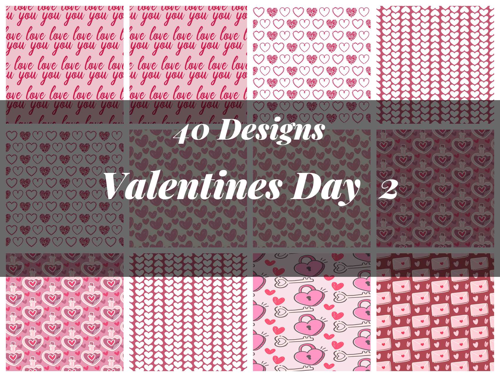 Valentines Day Seamless Digital Paper 2