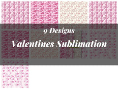 Valentines Sublimation Digital Paper - CraftNest - Digital Crafting and Art