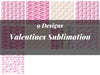 Valentines Sublimation Digital Paper