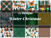 Winter Christmas Seamless Digital Paper