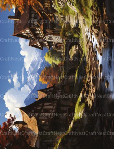 French Village Coloring Book - CraftNest - Digital Crafting and Art