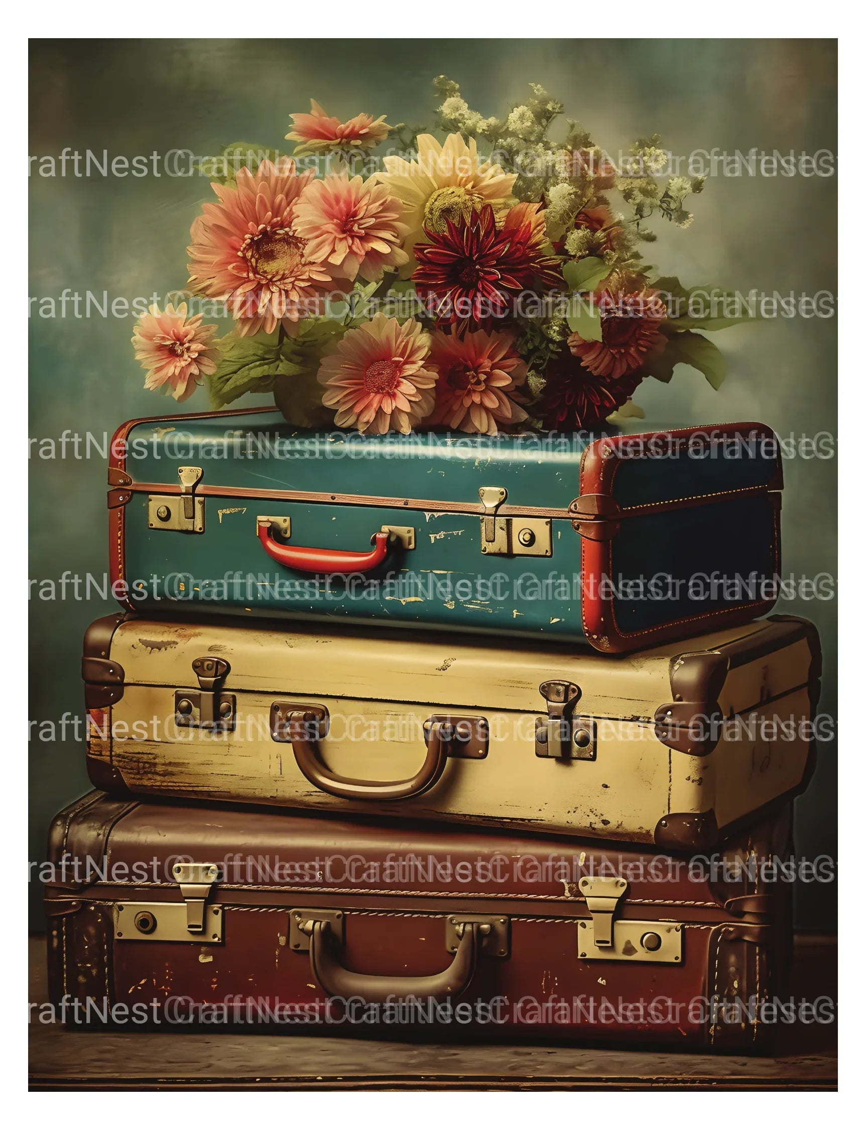 Vintage Flower Object Coloring Book - CraftNest - Digital Crafting and Art