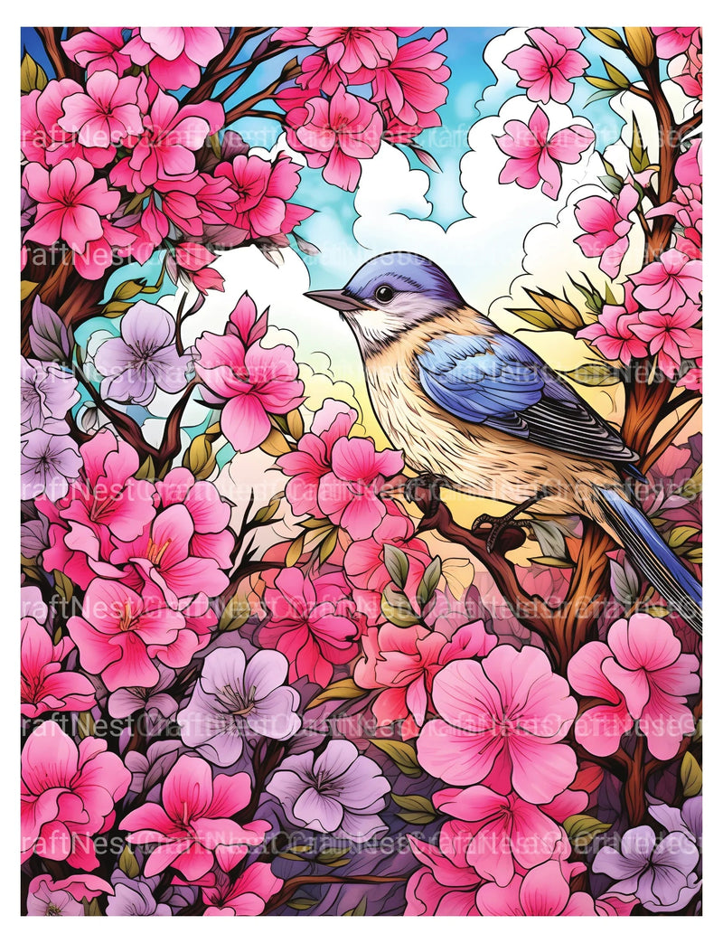 Springtime Garden Coloring Book - CraftNest - Digital Crafting and Art