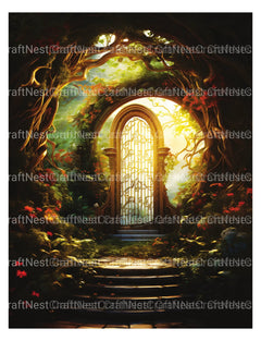 Forest Gate Coloring Book - CraftNest - Digital Crafting and Art