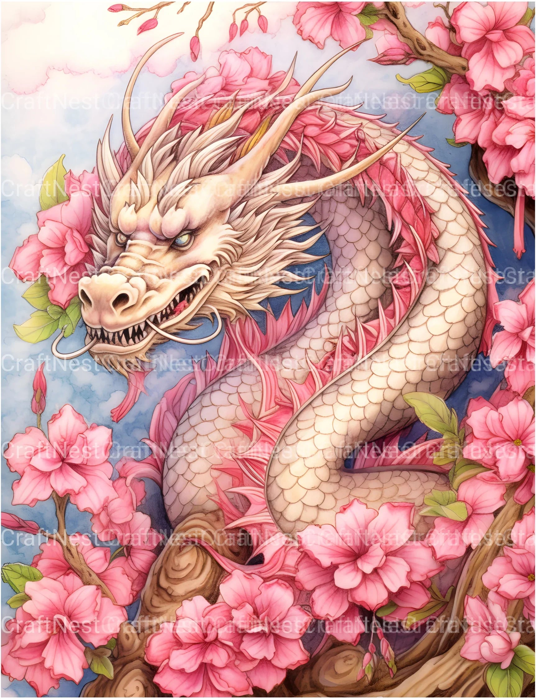 Dragon Coloring Book - CraftNest - Digital Crafting and Art