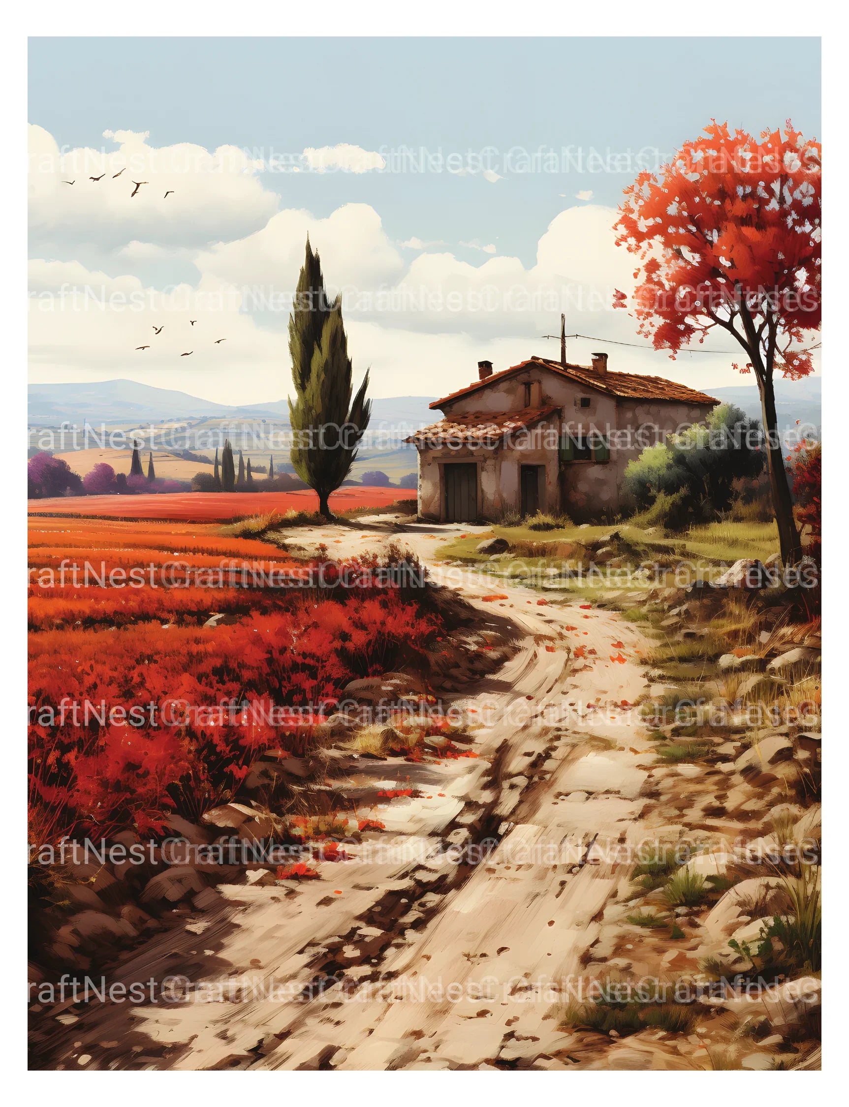 Spanish Country Houses Coloring Book - CraftNest - Digital Crafting and Art