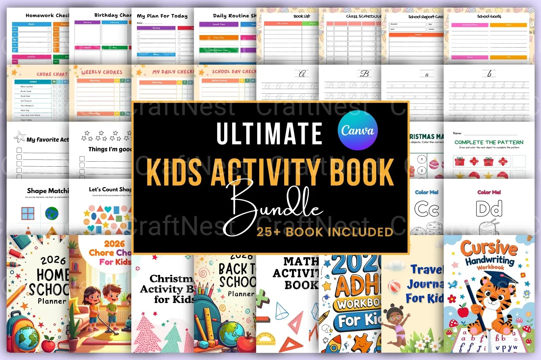 Ultimate Kids Activity Book KDP Interior - CraftNest - Digital Crafting and Art