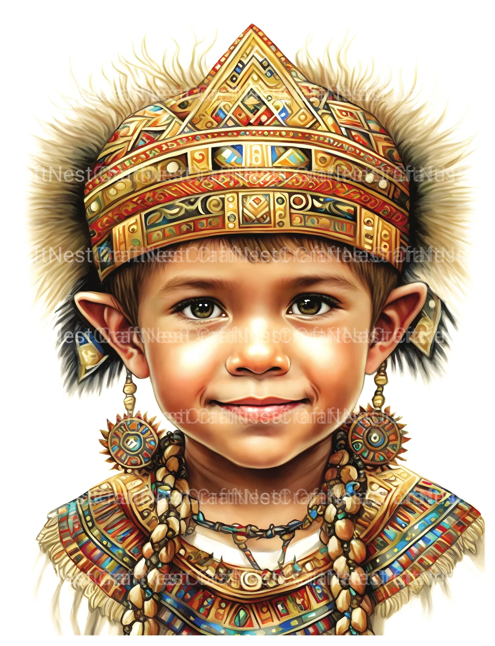 Babarian Boy Coloring Book - CraftNest - Digital Crafting and Art
