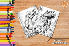 Kids Dinosaur Adventure Coloring Book - CraftNest - Digital Crafting and Art
