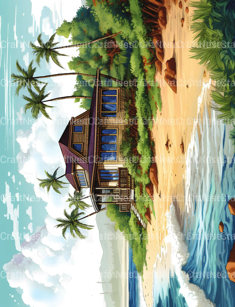 Hawaii Coloring Book - CraftNest - Digital Crafting and Art