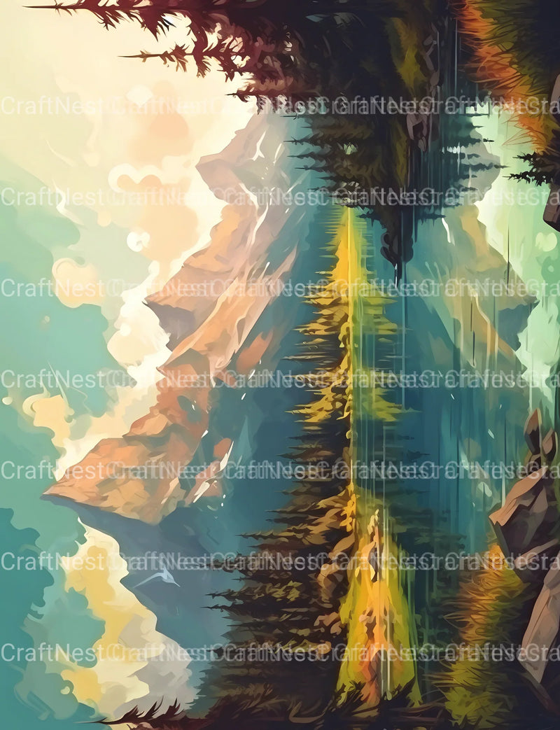 Landscape Scenes Coloring Book - CraftNest - Digital Crafting and Art