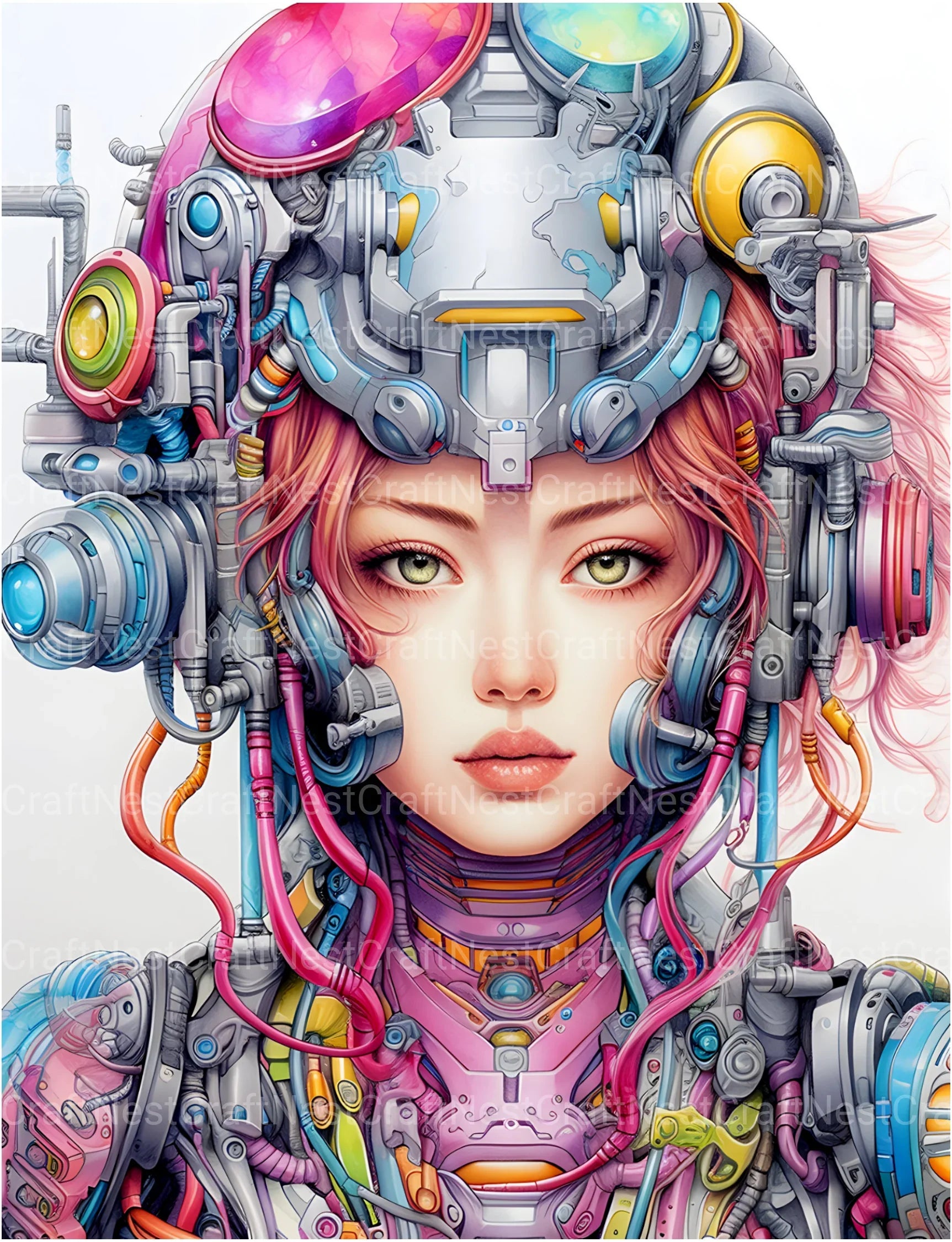 Druid Girl Coloring Book - CraftNest - Digital Crafting and Art