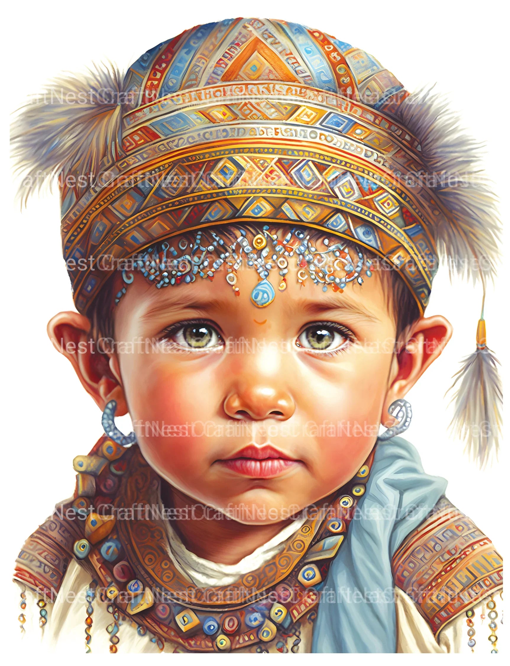Inca Girl Coloring Book - CraftNest - Digital Crafting and Art
