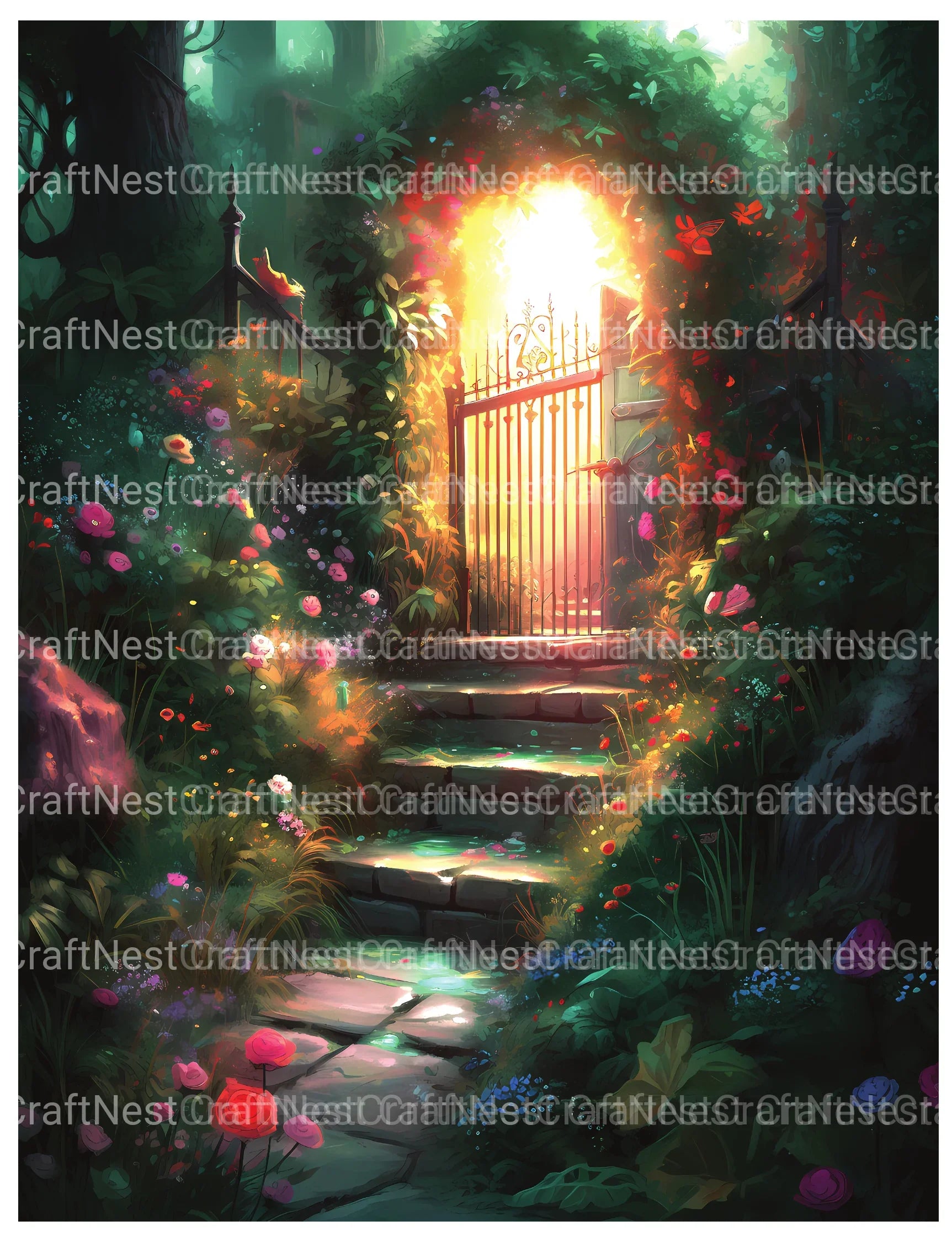 Secret Garden Coloring Book - CraftNest - Digital Crafting and Art