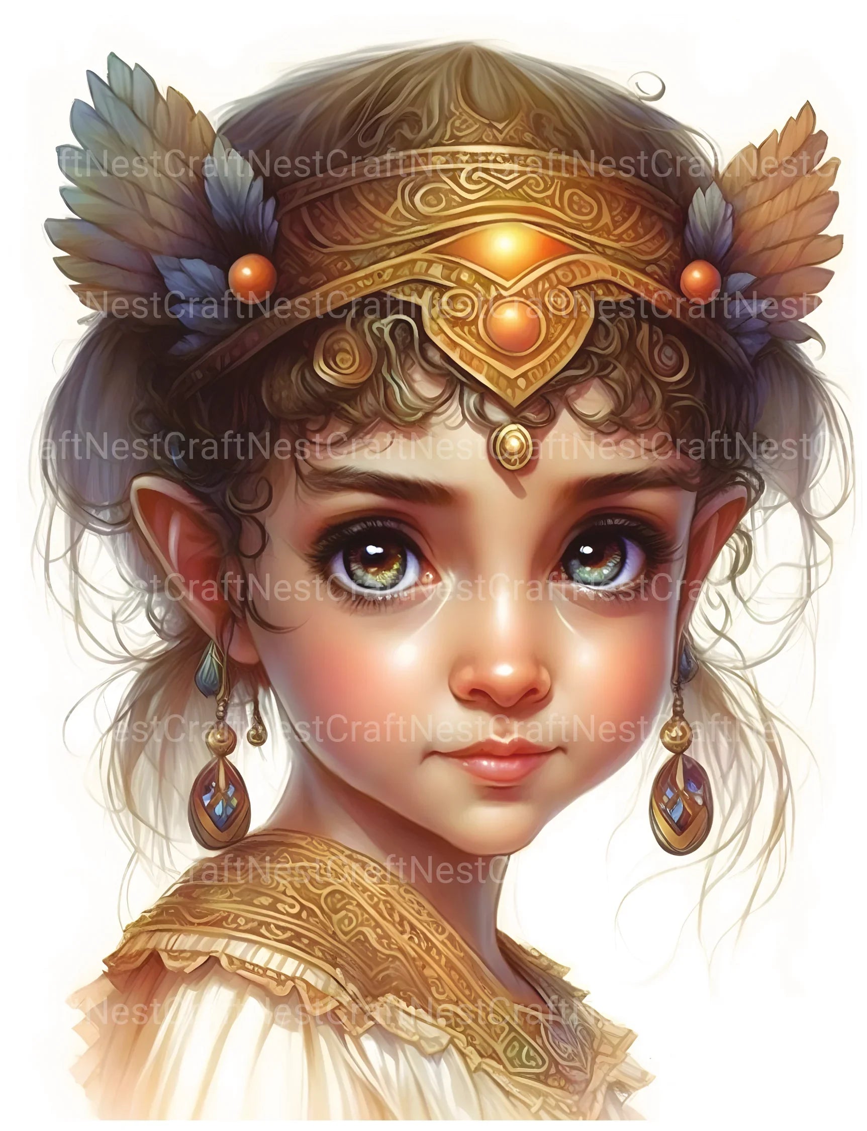 Cute Egyptian Girl Coloring Book - CraftNest - Digital Crafting and Art