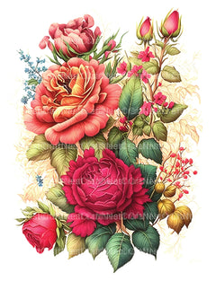 Rose Flower Coloring Book - CraftNest - Digital Crafting and Art