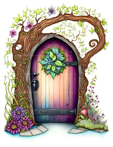 Enchanted Fairy Doors Coloring Book
