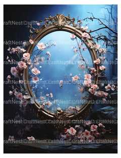 Blooming Mirror Coloring Book - CraftNest - Digital Crafting and Art