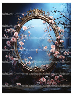 Blooming Mirror Coloring Book - CraftNest - Digital Crafting and Art
