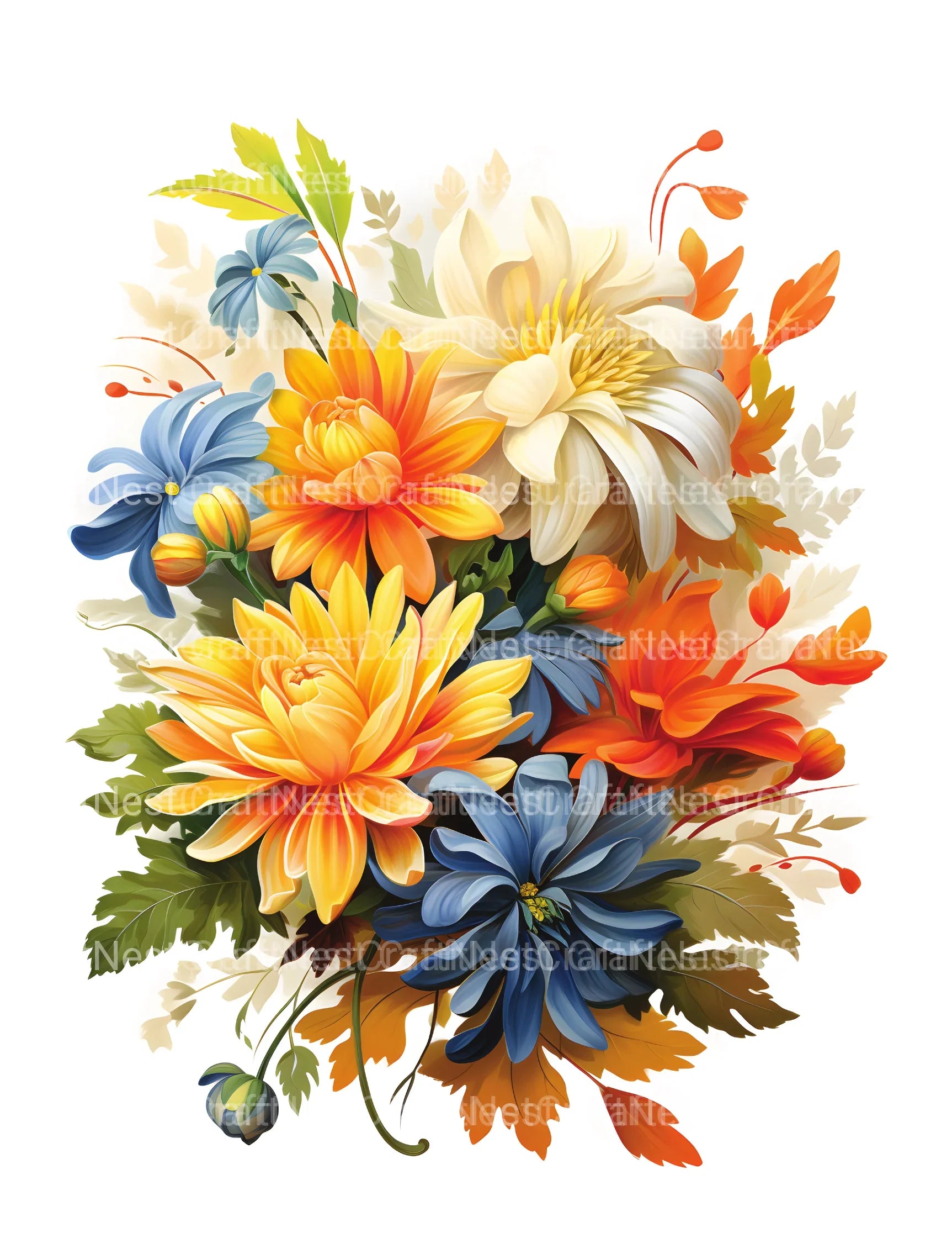 Chrysanthemum Flower Coloring Book - CraftNest - Digital Crafting and Art