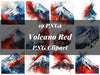 Volcano Red Clipart