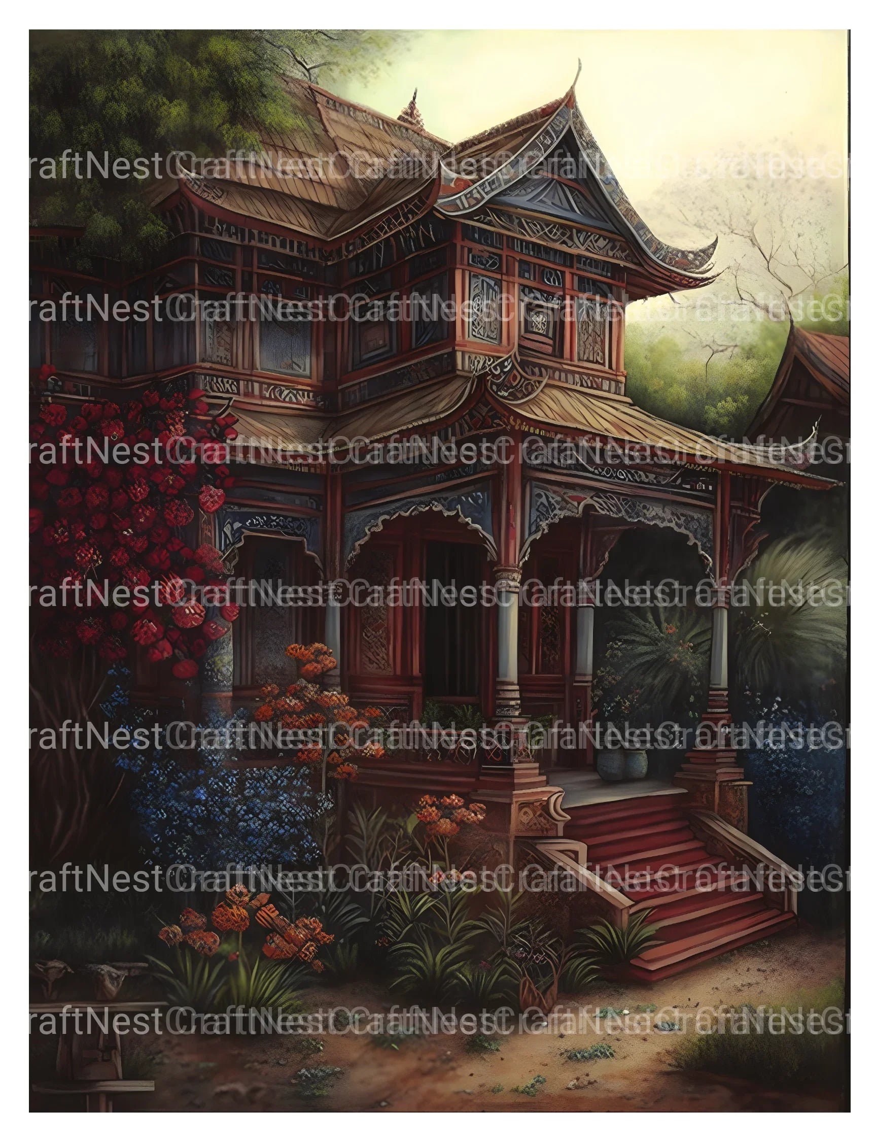 Indian Houses Coloring Book - CraftNest - Digital Crafting and Art