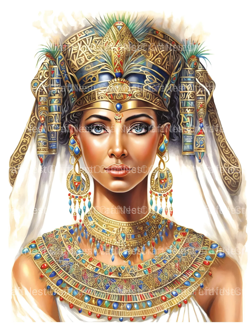 Ancient Egypt Queen Coloring Book - CraftNest - Digital Crafting and Art