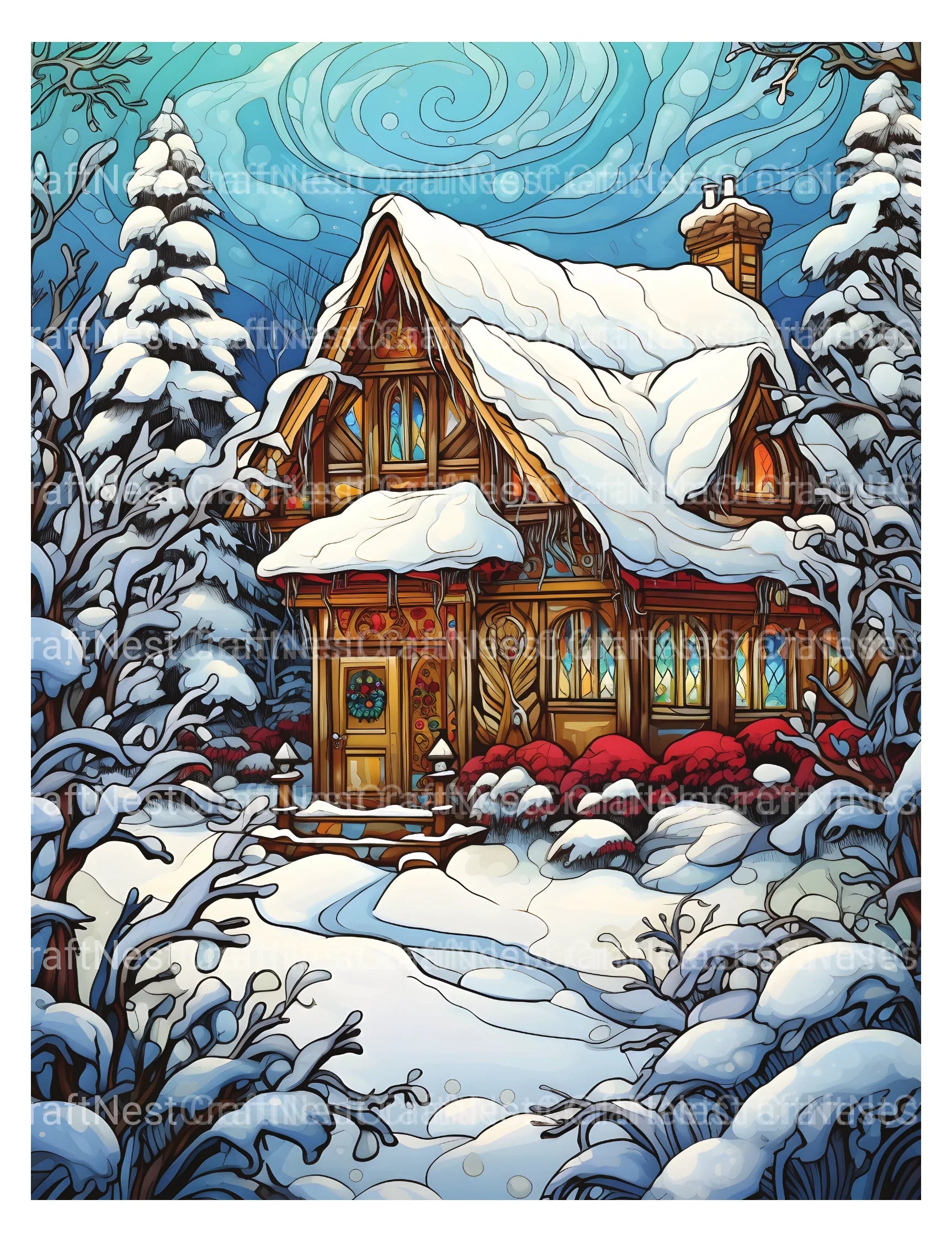 Winterland Coloring Book - CraftNest - Digital Crafting and Art
