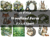 Woodland Farm Animals Clipart