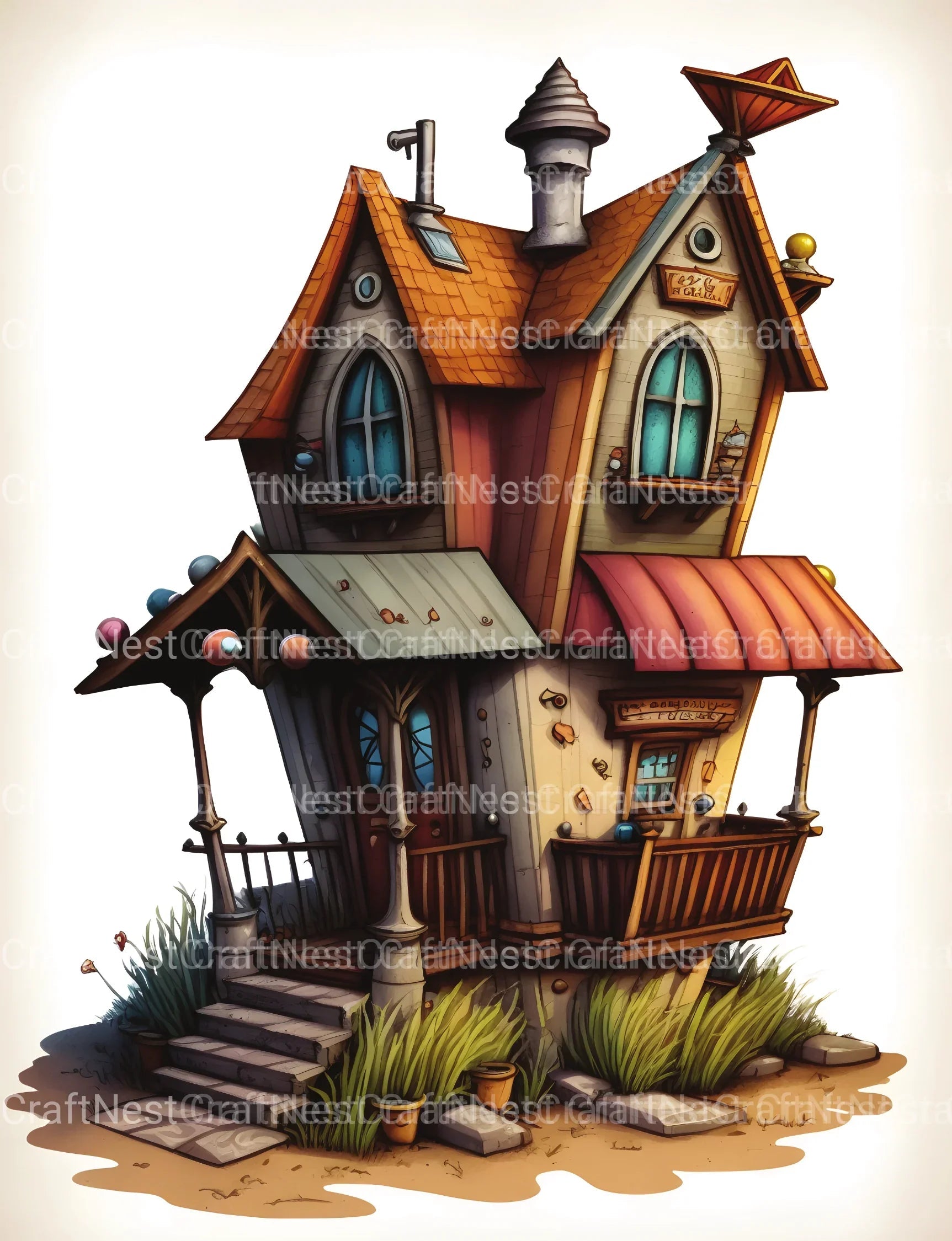 Ranch Tiny House Coloring Book - CraftNest - Digital Crafting and Art