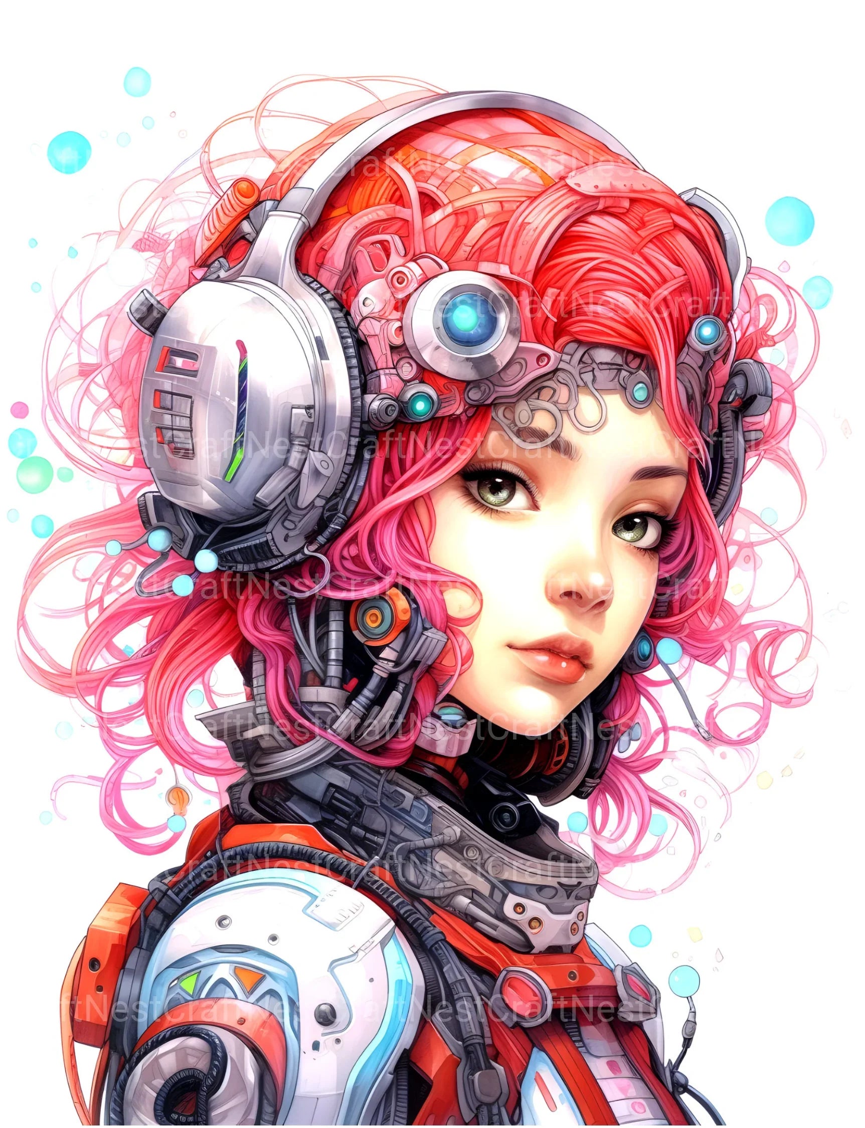 Druid Girl Coloring Book - CraftNest - Digital Crafting and Art