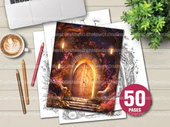 Enchanted Fairy Doors Coloring Book - CraftNest - Digital Crafting and Art