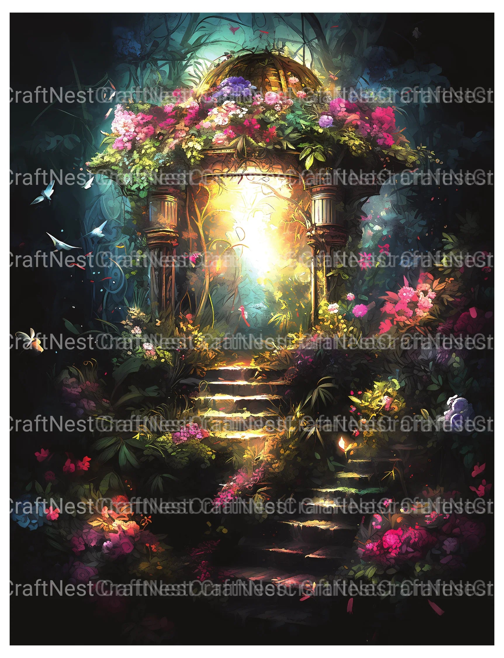 Secret Garden Coloring Book - CraftNest - Digital Crafting and Art