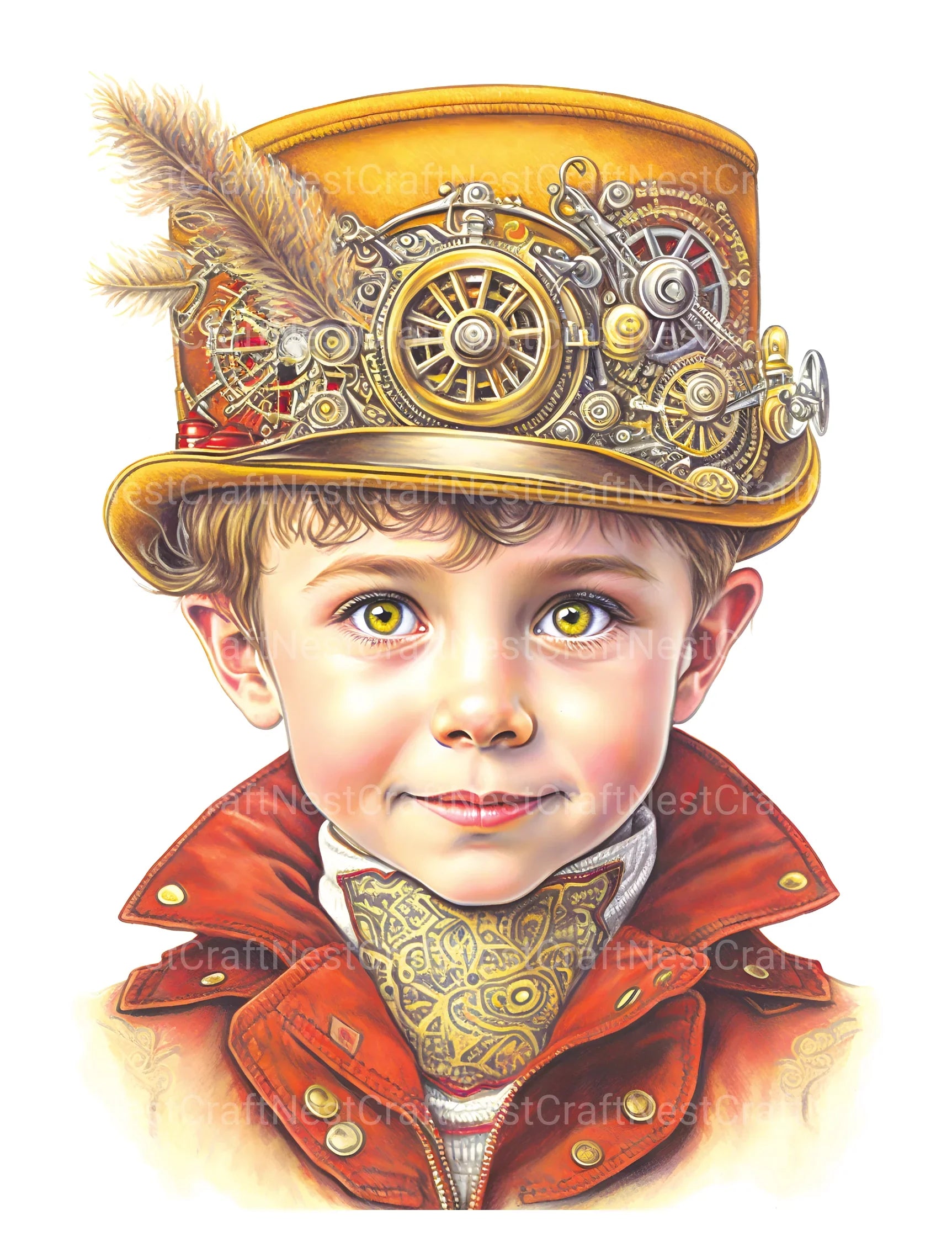 Steampunk Girl Coloring Book - CraftNest - Digital Crafting and Art