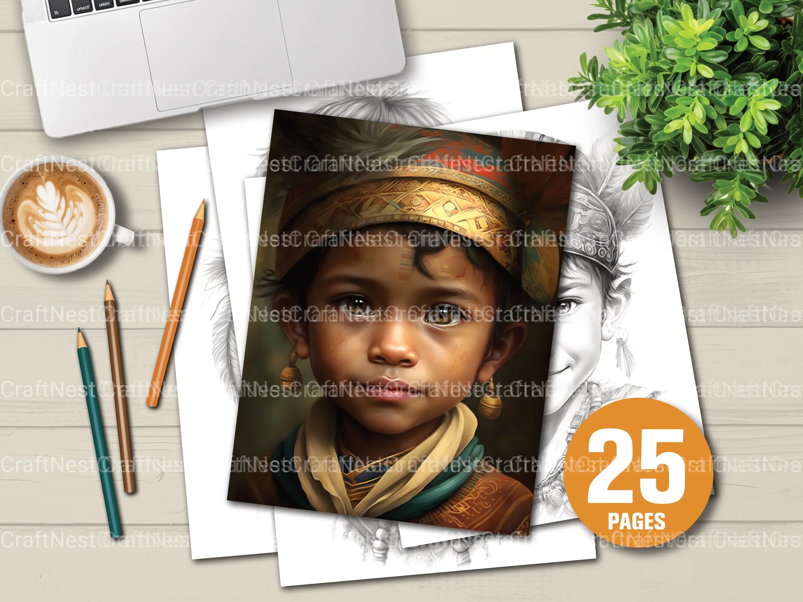 Princess Coloring Book - CraftNest - Digital Crafting and Art