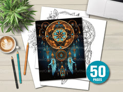 Dreamcatcher Coloring Book - CraftNest - Digital Crafting and Art