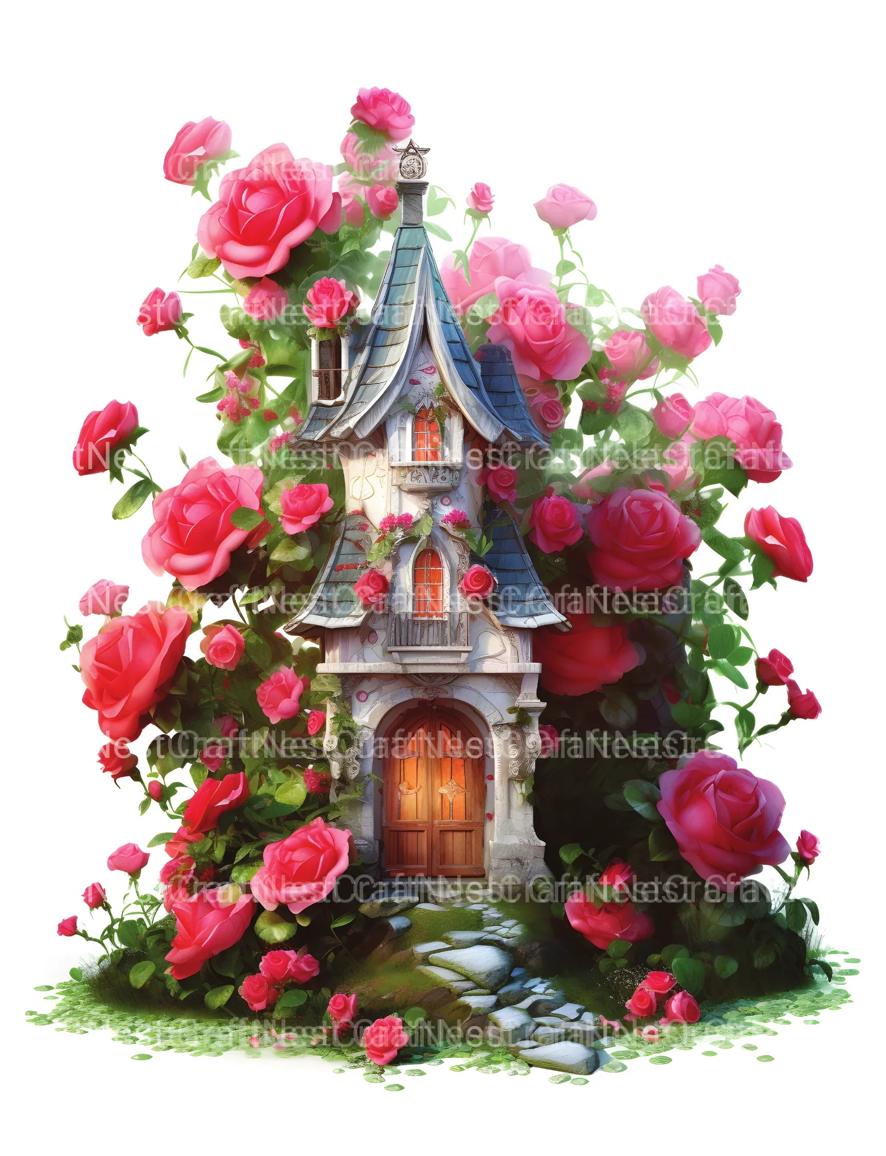 Blooming House Coloring Book - CraftNest - Digital Crafting and Art