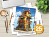 Chile Tiny House Coloring Book