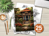 Indian Houses Coloring Book