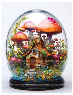 Snowball Fairy House Coloring Book - CraftNest - Digital Crafting and Art