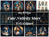 Cute Nativity Story Clipart