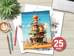 Indian Tiny House Coloring Book - CraftNest - Digital Crafting and Art