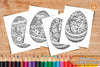 Mandala Egg Coloring Book