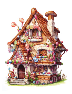 Gingerbread Fairy House Coloring Book - CraftNest - Digital Crafting and Art