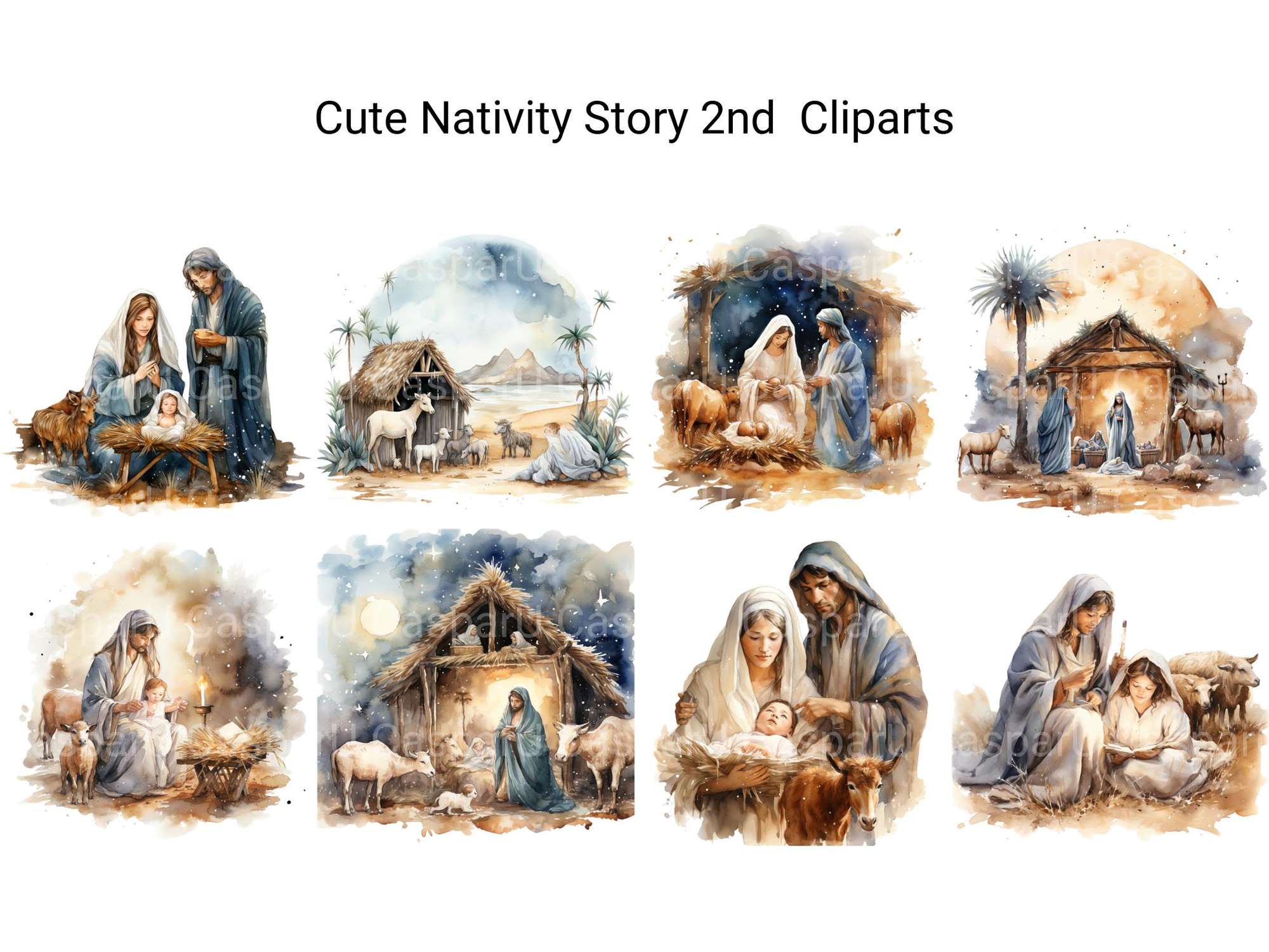 Cute Nativity Story Clipart